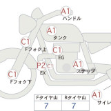 Мотоцикл Kawasaki NINJA250 с пробегом 1211 km