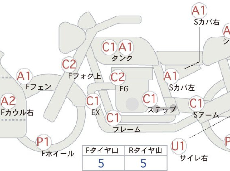 Мотоцикл Yamaha TZR250 с пробегом 6268 km