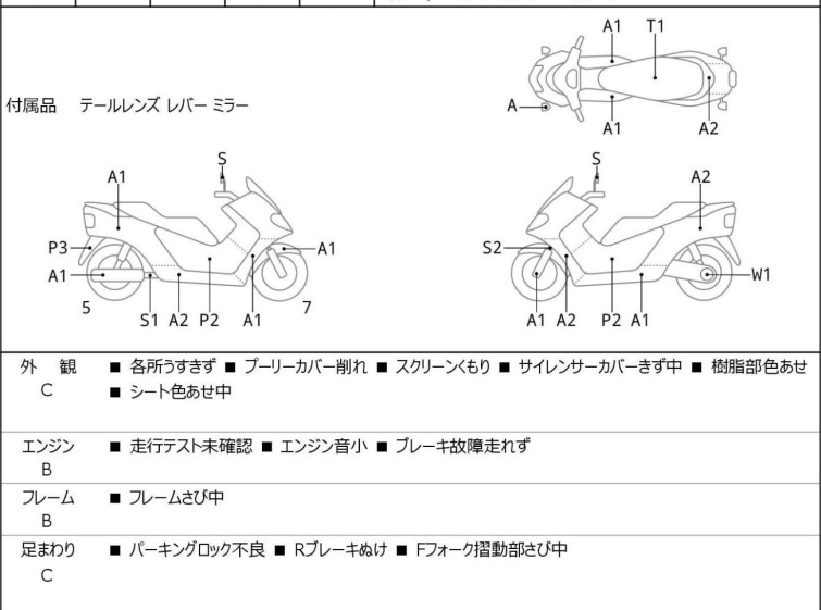 Мотоцикл Yamaha GRAND MAJESTY250 с пробегом 8386 km