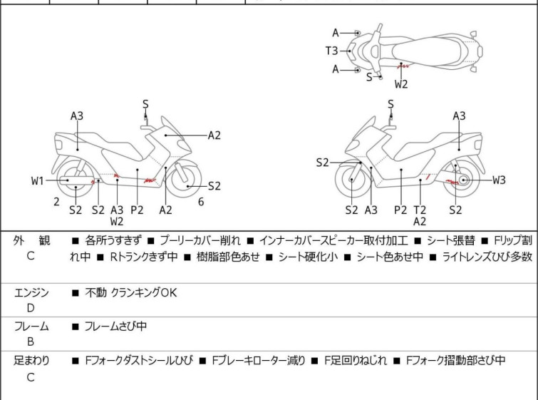 Мотоцикл Yamaha MAXAM250 с пробегом 44636 km