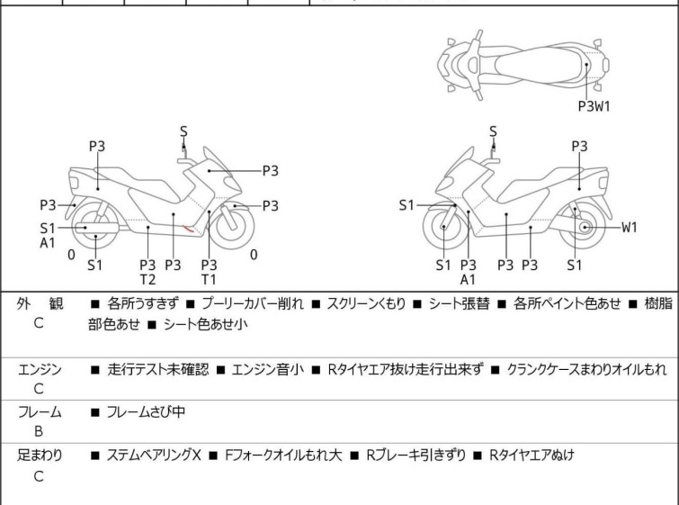 Мотоцикл Yamaha MAJESTY 250C с пробегом 58162 km
