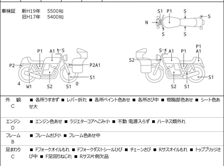 Мотоцикл Yamaha XJR1200 з пробігом 6125 km