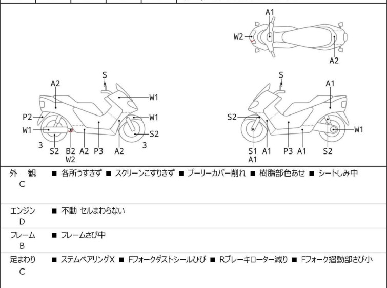 Мотоцикл Yamaha MAJESTY 250C с пробегом 50392 km
