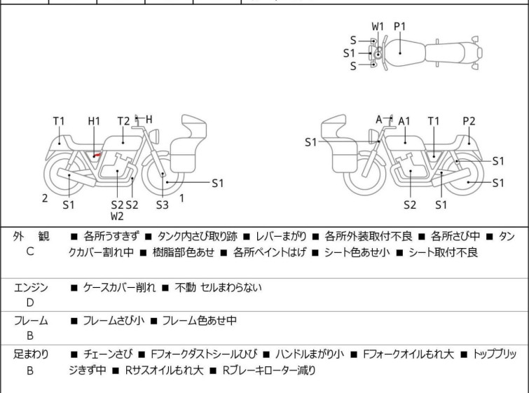 Мотоцикл Honda JADE CB250 з пробігом 71780 km