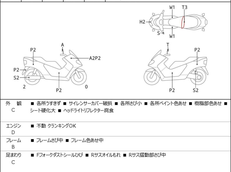Мотоцикл Honda PS250 BIG RUCKUS з пробігом 60469 km