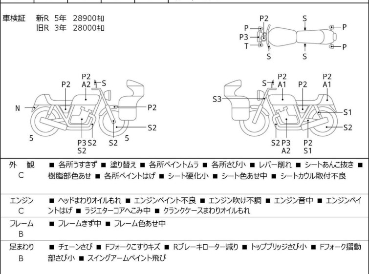 Мотоцикл Kawasaki ZEPHYR400 з пробігом 30190 km