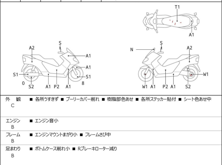 Мотоцикл Yamaha GRAND MAJESTY250 с пробегом 43579 km