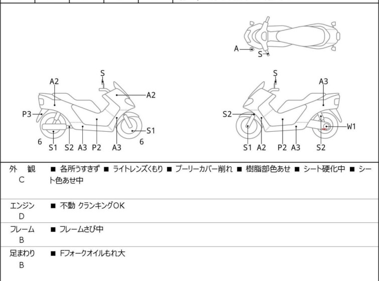 Мотоцикл Yamaha MAXAM250 с пробегом 9775 km