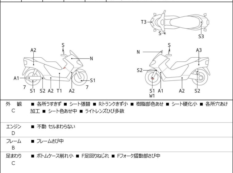 Мотоцикл Yamaha MAXAM250 з пробігом 17388 km