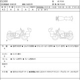 Мотоцикл Honda CL500 з пробігом 10860 km