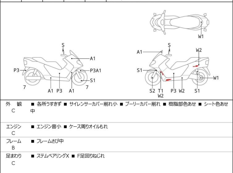 Мотоцикл Yamaha X-MAX250 з пробігом 72555 km