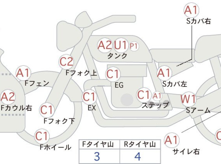 Мотоцикл Kawasaki KR-1R с пробегом 3730 km