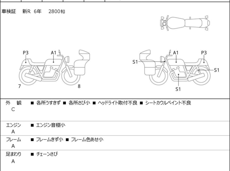 Мотоцикл Yamaha SR400 с пробегом 3544 km