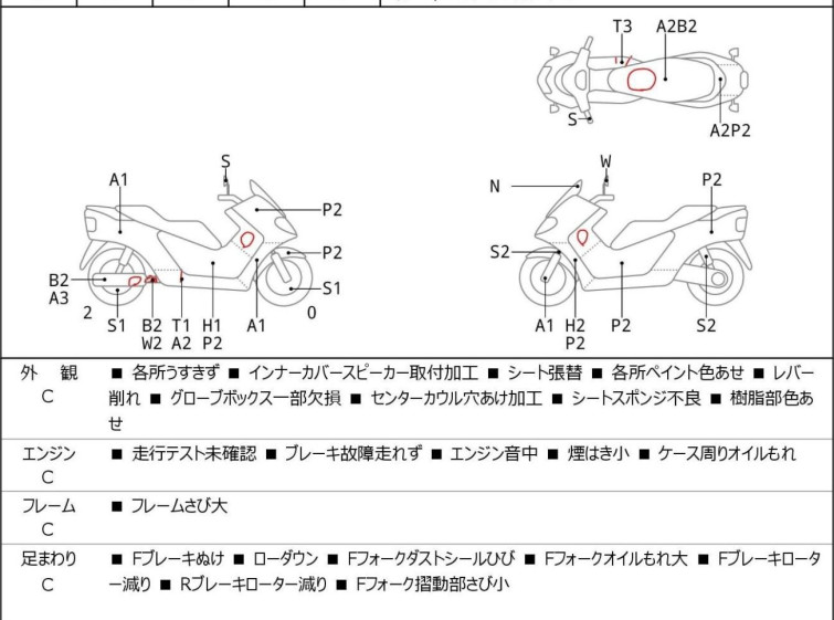 Мотоцикл Yamaha MAJESTY 250C с пробегом 52536 km