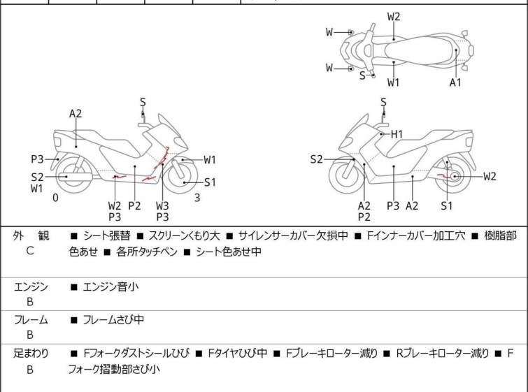 Мотоцикл Yamaha GRAND MAJESTY400 с пробегом 33587 km