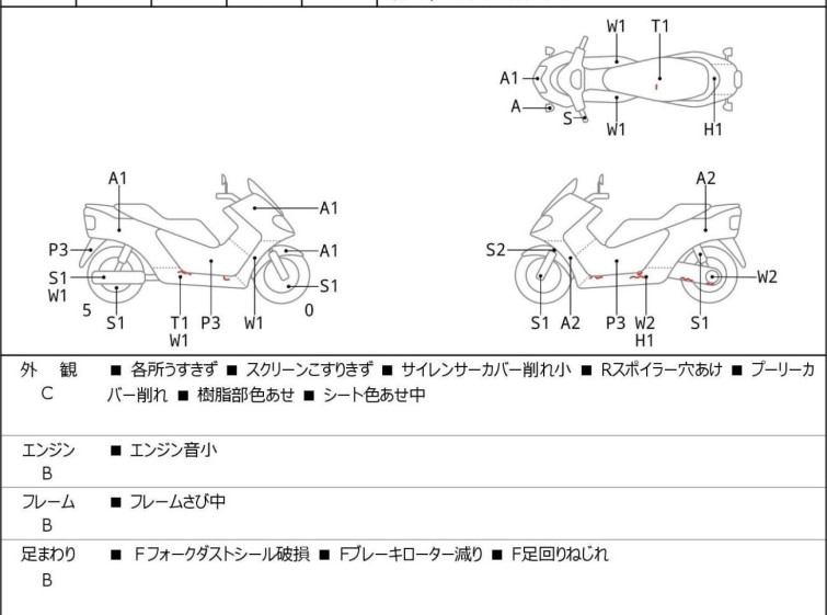 Мотоцикл Yamaha GRAND MAJESTY250 з пробігом 28375 km