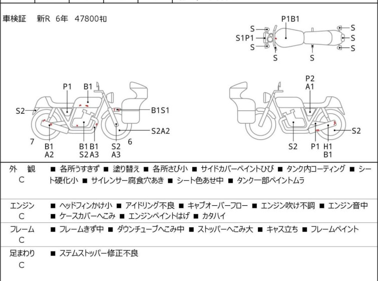 Мотоцикл Honda CB750FOUR с пробегом 68302 km