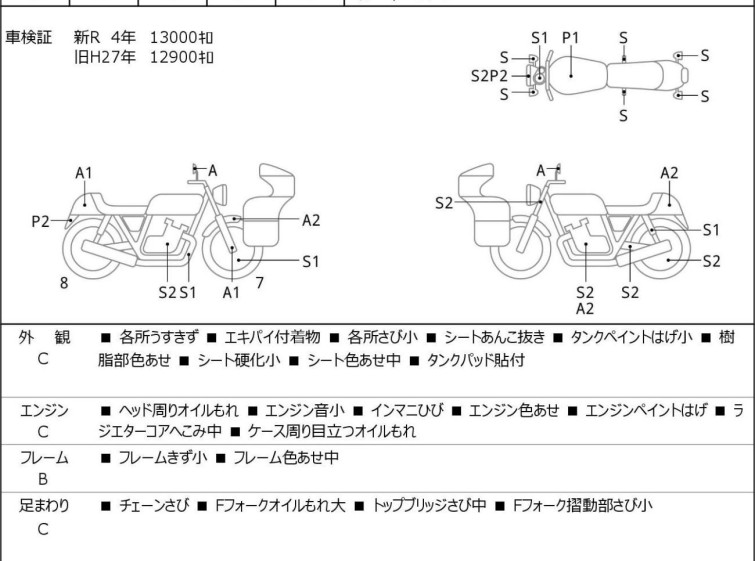 Мотоцикл Yamaha XJR1300 с пробегом 14561 km