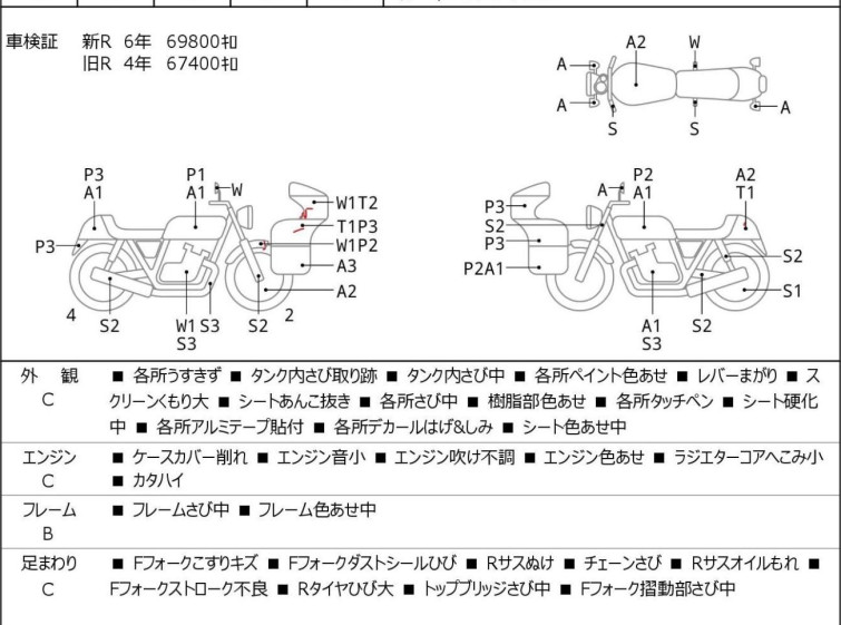 Мотоцикл Honda CBR900RR с пробегом 70417 km