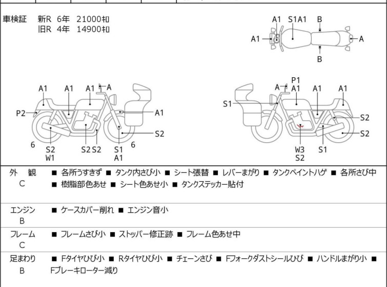 Мотоцикл Yamaha SRX400 с пробегом 22701 km