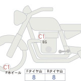 Мотоцикл Yamaha SR400 с пробегом 1656 km