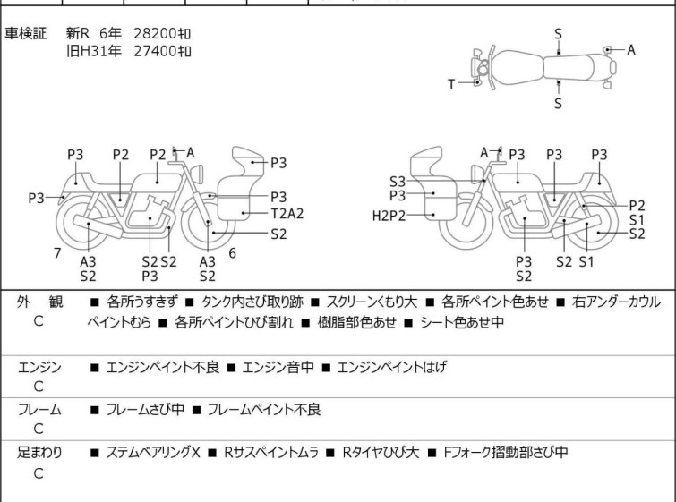 Мотоцикл Yamaha XJ750D з пробігом 29350 km