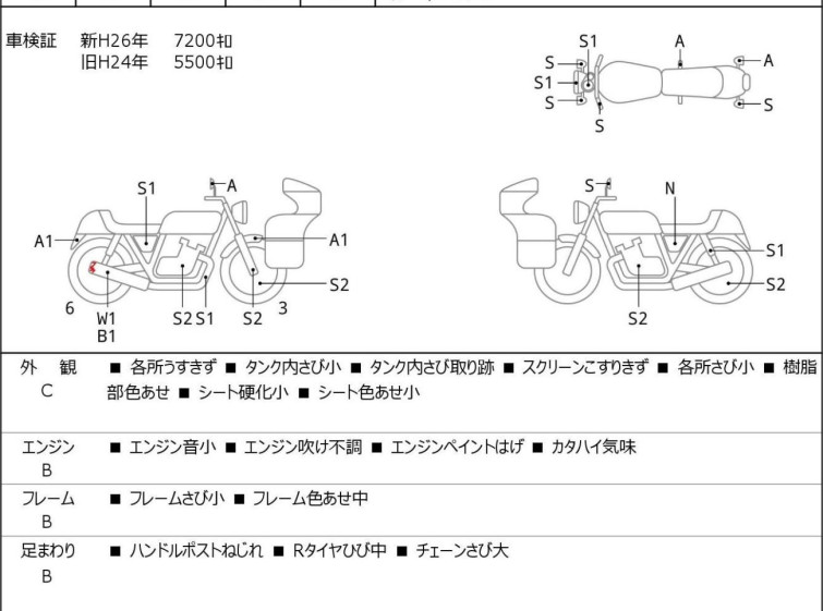 Мотоцикл Honda SHADOW400 с пробегом 7972 km