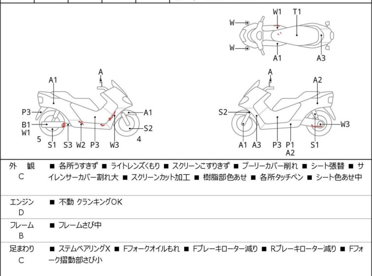 Мотоцикл Yamaha GRAND MAJESTY250 с пробегом 47766 km