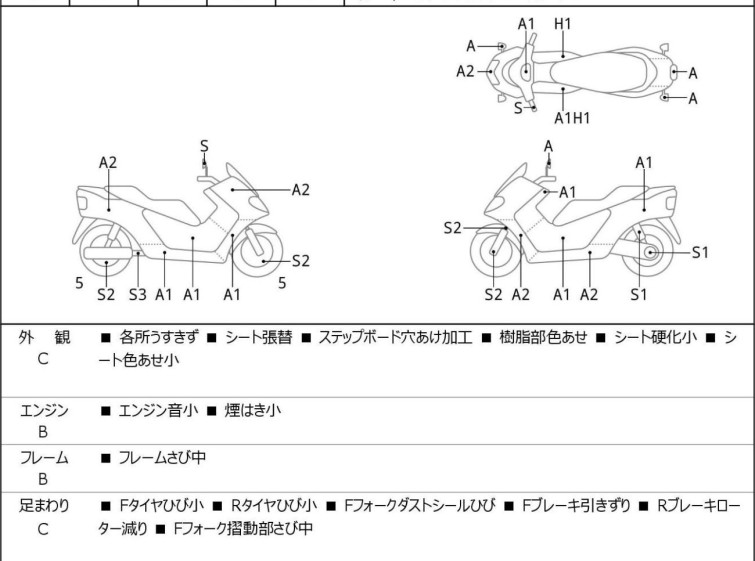 Мотоцикл Yamaha MAXAM250 з пробігом 21607 km
