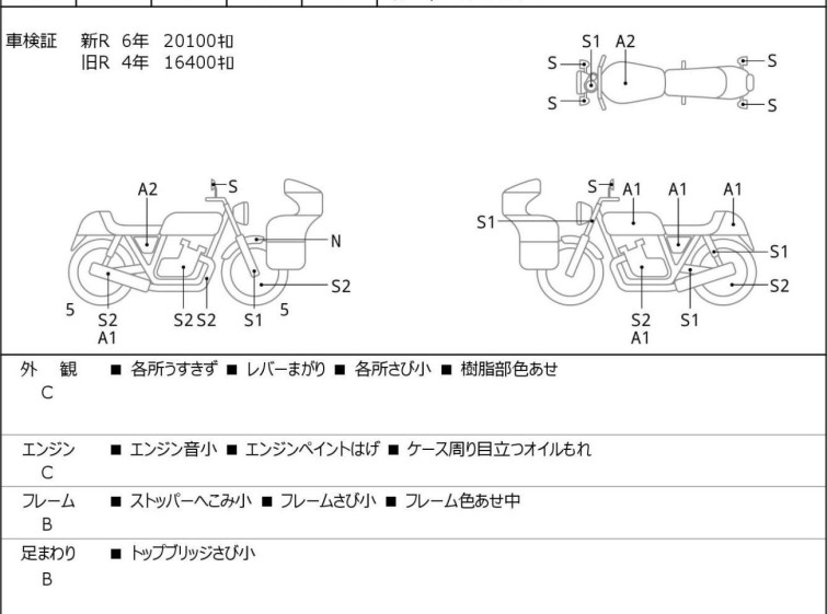 Мотоцикл Yamaha SR400 с пробегом 21653 km