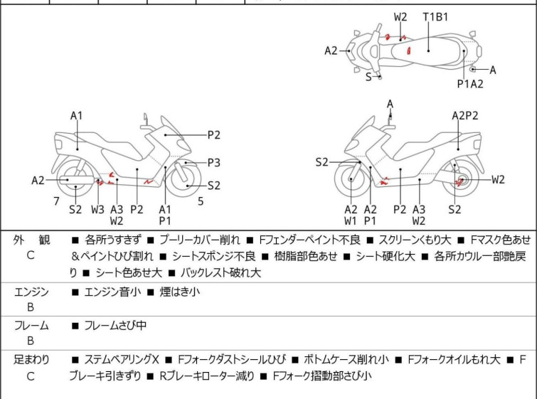 Мотоцикл Yamaha MAJESTY 250C с пробегом 43328 km с пробегом 43328 km