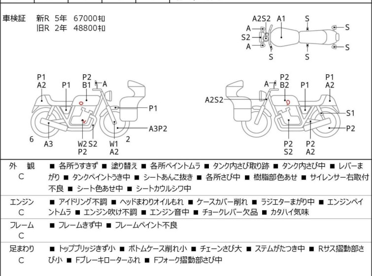 Мотоцикл Kawasaki ZRX400 з пробігом 69008 km з пробігом 69008 km